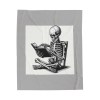 Skeleton reading blanket