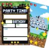 Minecraft party invitations