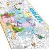 axolotl coloring tablecloth